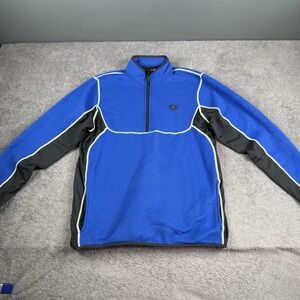 Under Armour 1/4 Zip Pullover Mens Large Blue Loose Fit Polyester Golf Heavy